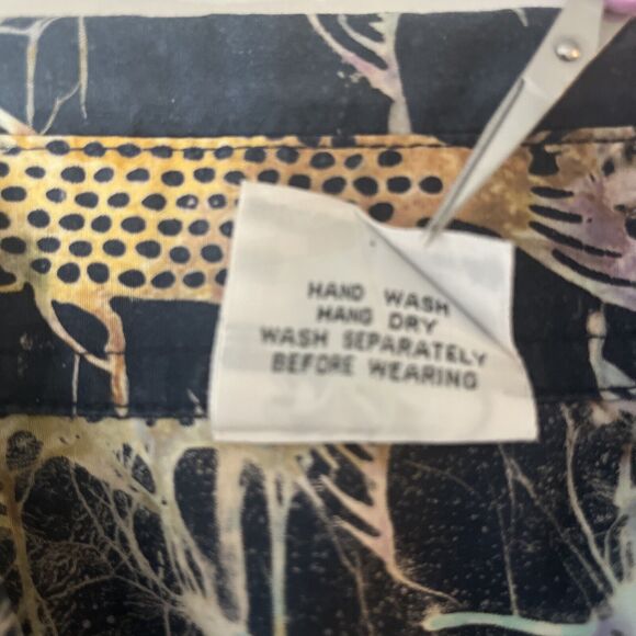 Rum Reggae‎ Shirt Mens XL Batik Blue Fish Print Hawaiian Short Sleeve Travel - Picture 4 of 10